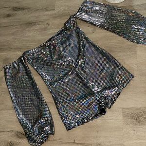 Dolls Kill Sequin Romper.